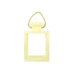 Lampion drewniany Mały LD-1-S Surowy